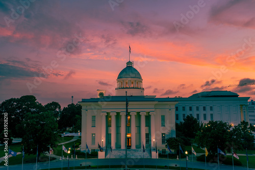 Fototapet Alabama State Capitol at Sunrise