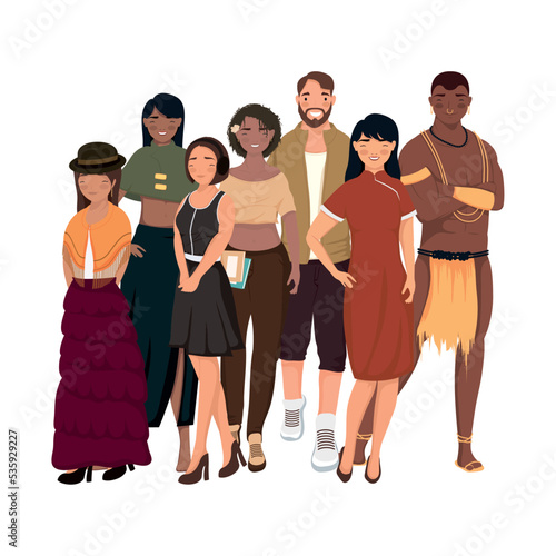 sevent ethnics communities characters