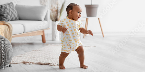 Cute little African-America...