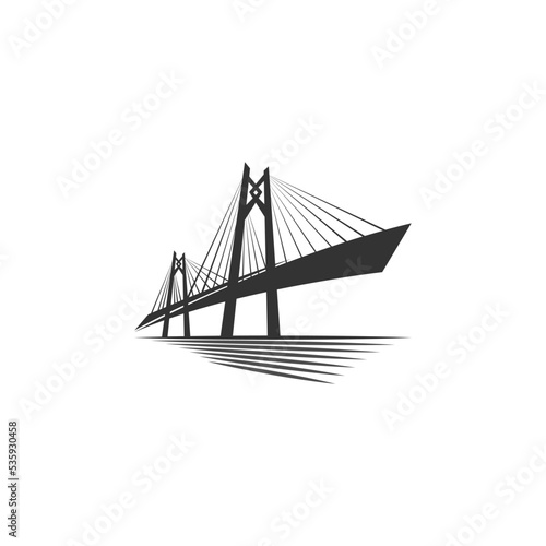 Bridge logo icon design illustration