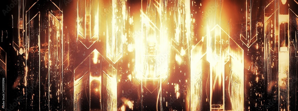 Obraz premium burning fire in the night