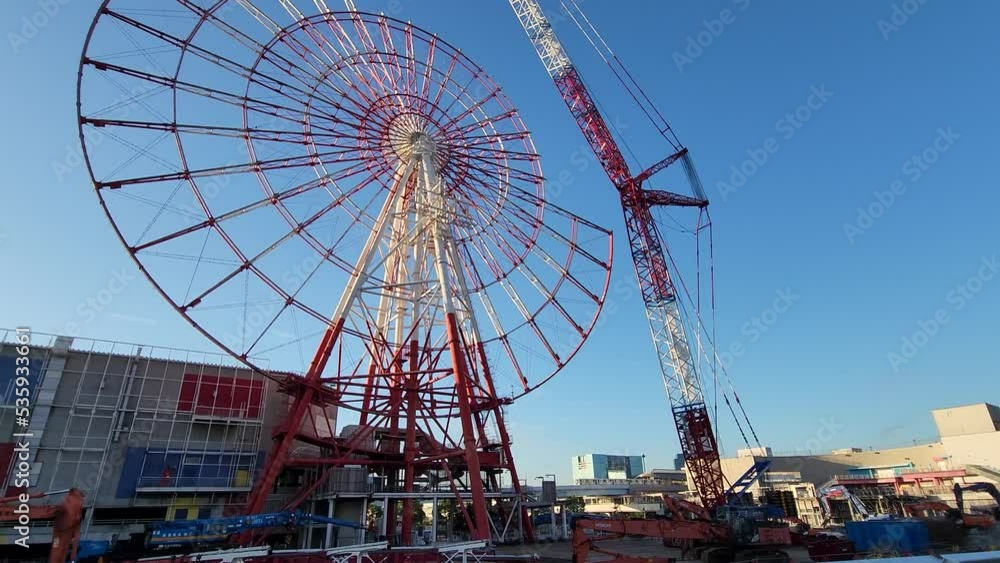 お台場 観覧車 解体工事 2022年 お台場 観覧車 解体工事 2022年