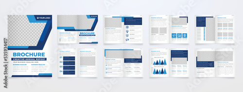 minimalist brochure template with modern concept and minimalist layout use for business profile and product catalog	