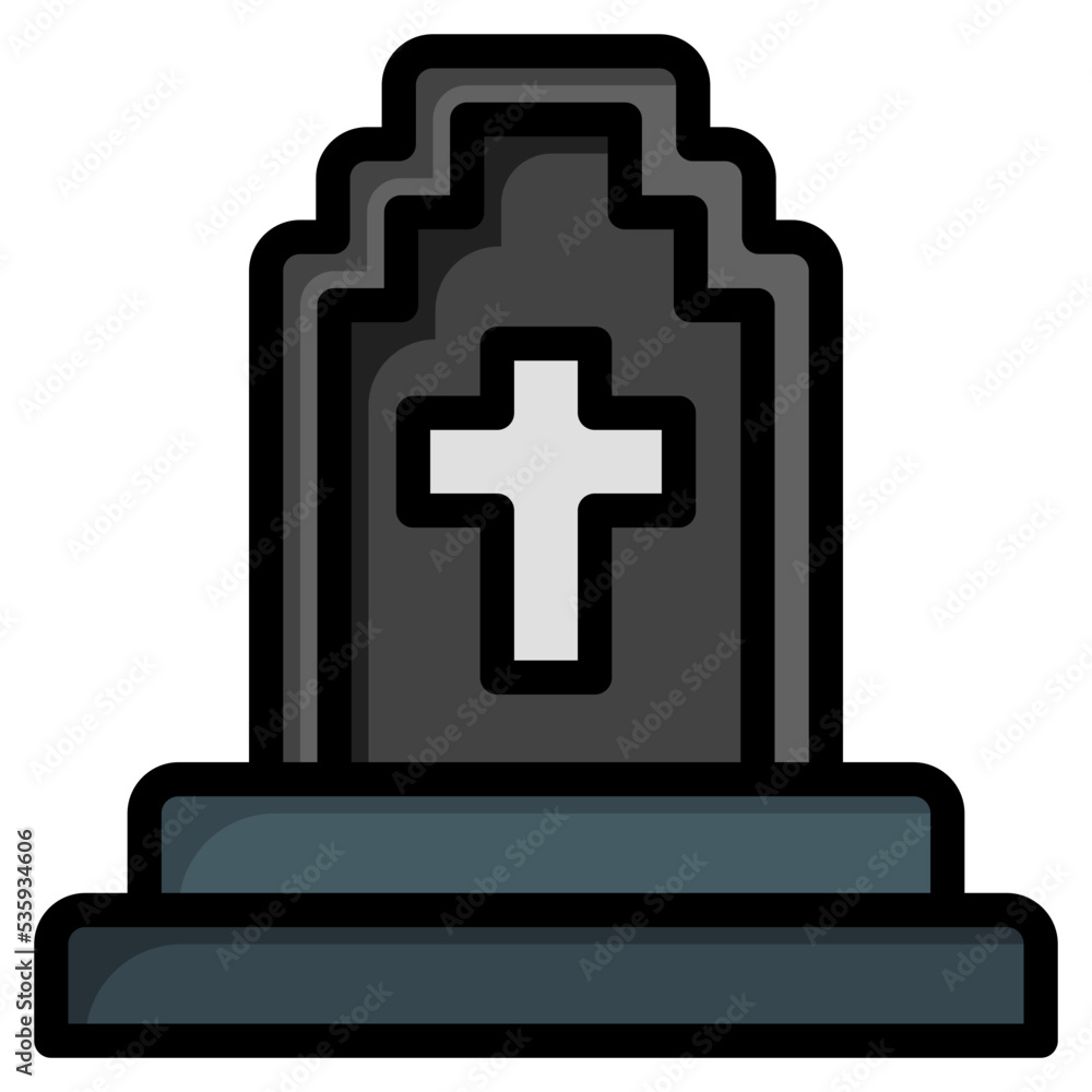 Fototapeta premium Tombstone Icon