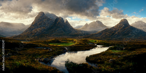 sunrise over the mountains