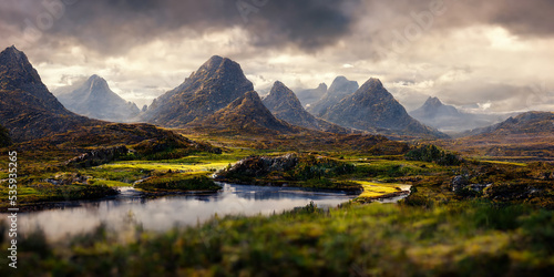 lake in the mountains