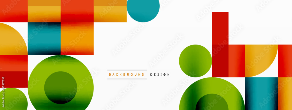 Beautiful abstract background. Circles, triangle shapes, and squares. Minimal geometric template for wallpaper, banner, background or landing Beautiful abstract background. Circles, triangle shapes, and squares. Minimal geometric template for wallpaper, banner, background or landing