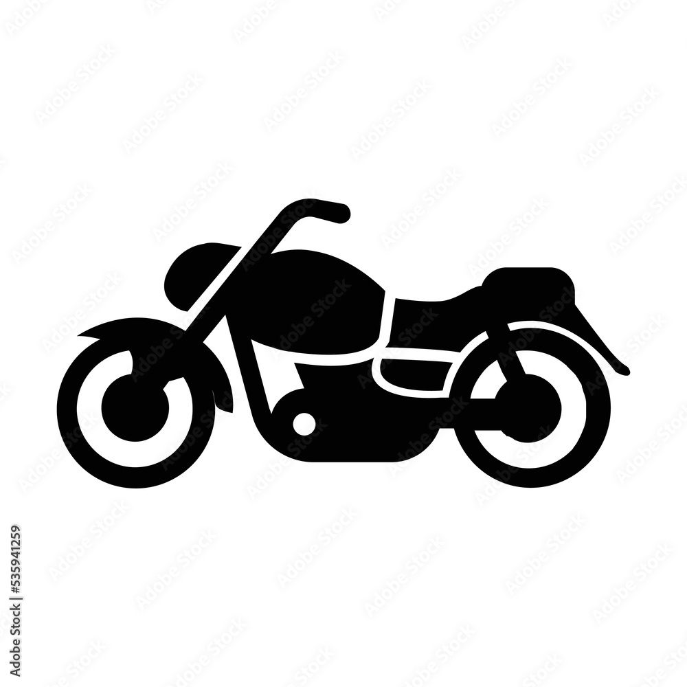 Fototapeta premium motorbike vector icon. motorcycle icon theme