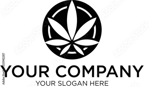 Circle Marijuana Logo Designs