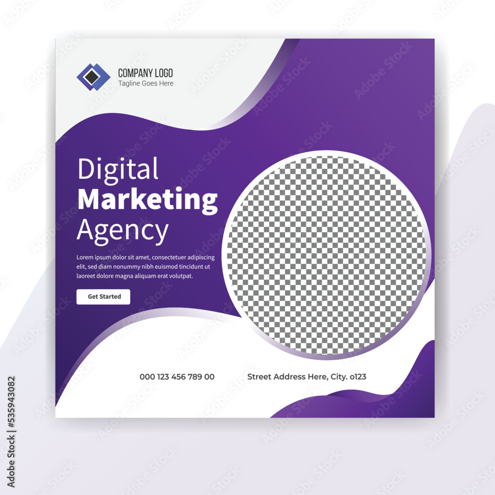 Digital marketing agency social media post template design Digital marketing agency social media post template design