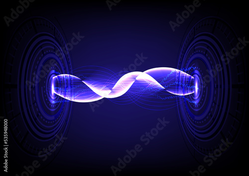 Dark blue Light Abstract Technology background for computer graphic website internet.