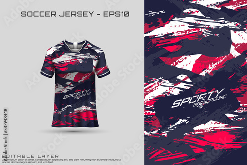 Sports jersey and t-shirt template sports jersey design vector. Sports design for football, racing, gaming jersey. Vector.