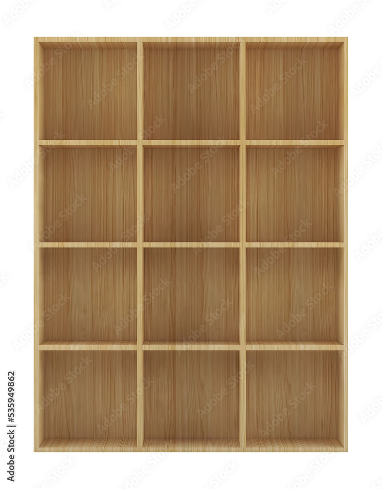 12 rows empty wooden rack mockup. Png 12 rows empty wooden rack mockup. Png