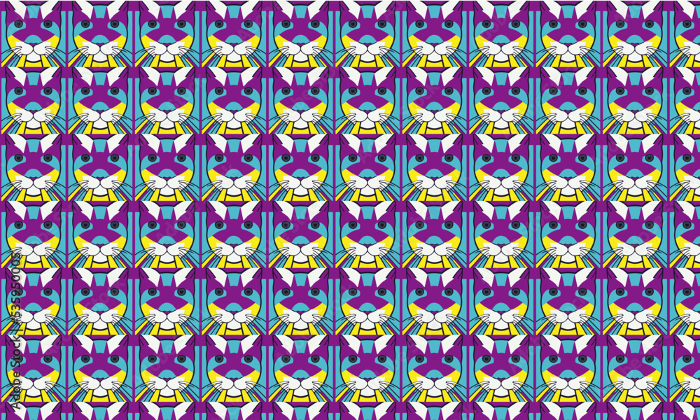 seamless pattern with cats seamless pattern with cats