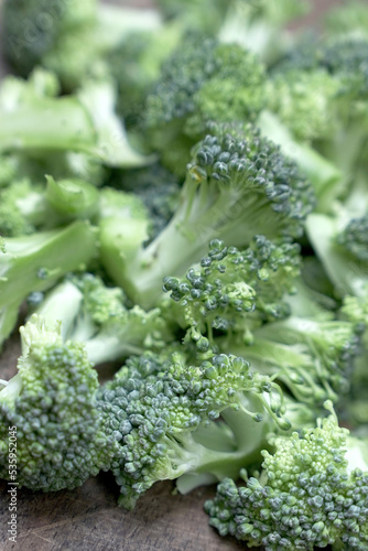 broccoli on a table