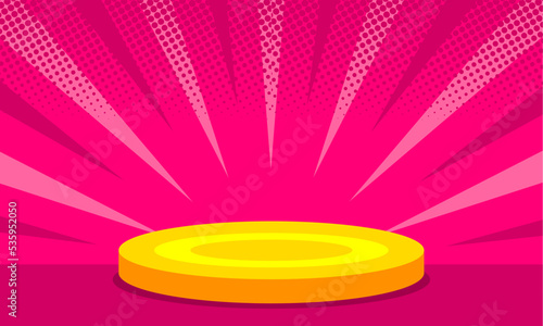 cartoon comic blank stadium background