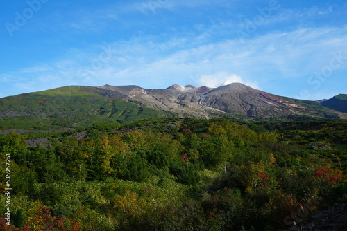 秋の十勝岳