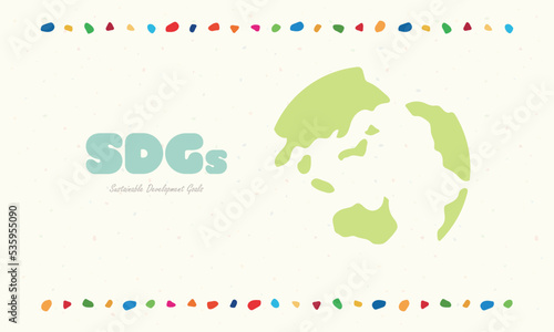 SDGs イメージ素材 テンプレート