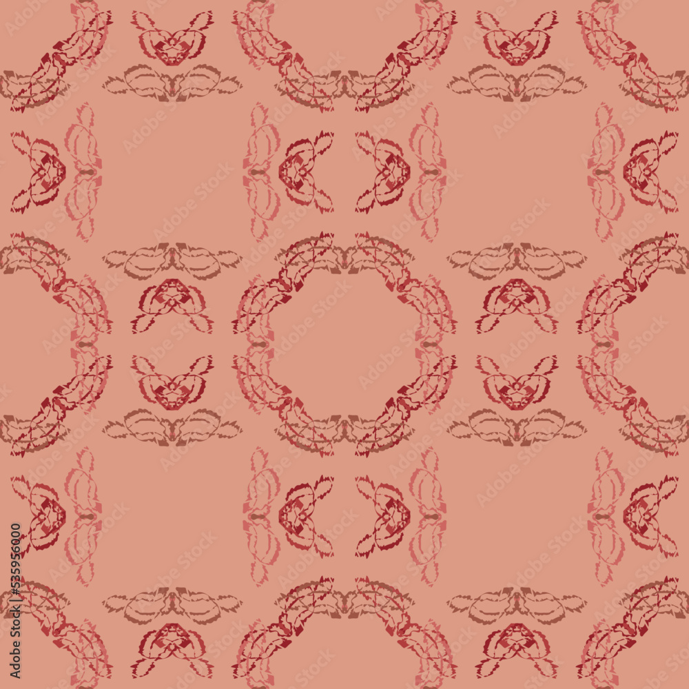Seamless fractal pattern in vector format for printed fabrics or any other purposes. Every object is grouped base on color so the pattern is editable, tileable and easy to use. Seamless fractal pattern in vector format for printed fabrics or any other purposes. Every object is grouped base on color so the pattern is editable, tileable and easy to use.