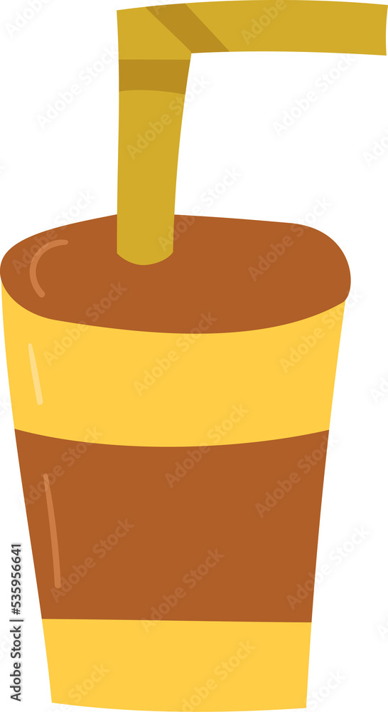 Beverage hand drawn flat style Beverage hand drawn flat style