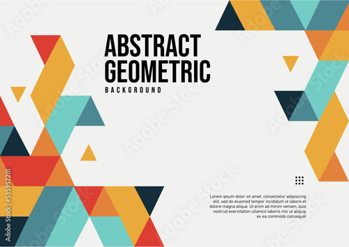 Free Download colorful geometric abstract modern background with copy space area - GFXLoad