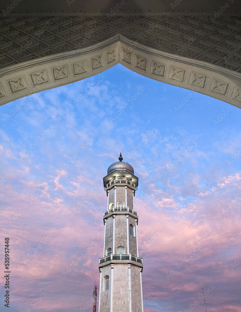 Baiturrahman Grand Mosque is a mosque located in downtown Banda Aceh