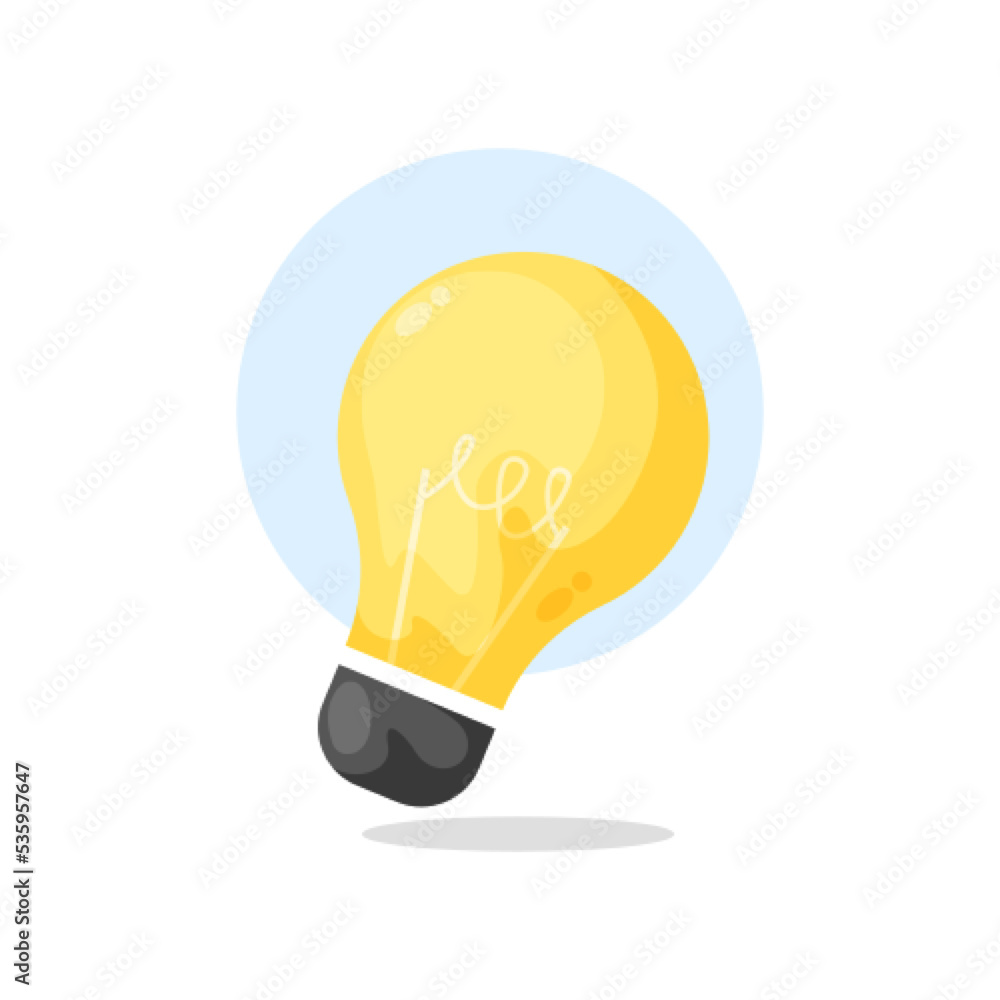 Light bulb ideas icon cartoon illustration Light bulb ideas icon cartoon illustration