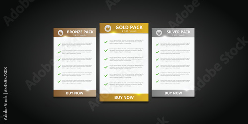 buttons price list collection