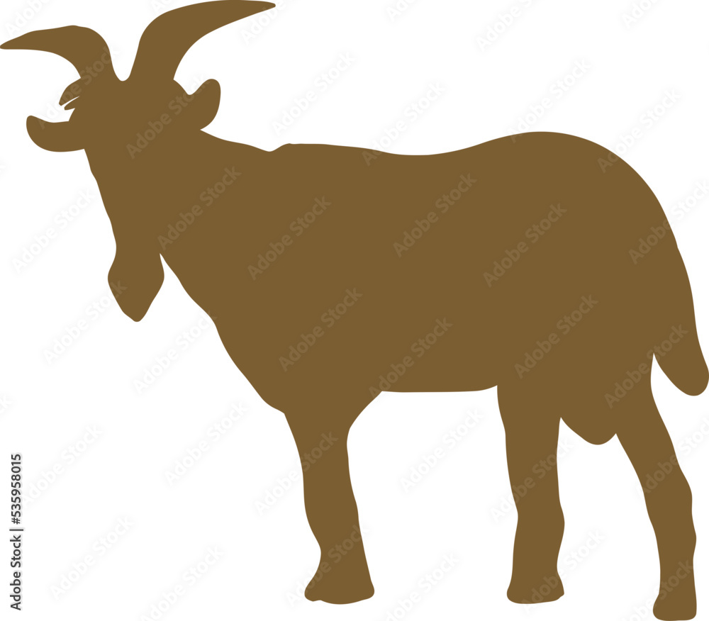 Obraz premium Goat silhouette