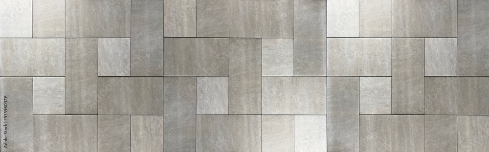 Naklejka premium シックで落ち着いたお洒落なタイル貼りの床