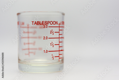 Measuring cup, measuring cup, ounces on a white background.