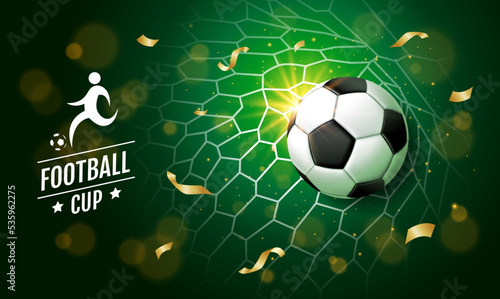 Soccer Template design , Football banner, Sport layout design, green Theme, vector