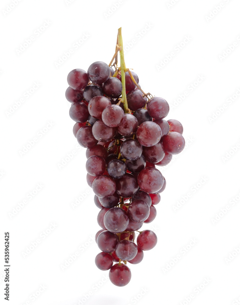 fresh red grapes isolated on a white background fresh red grapes isolated on a white background