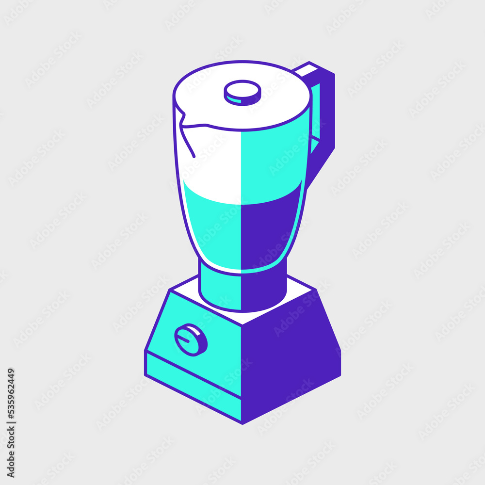 Blender isometric vector icon illustration Blender isometric vector icon illustration