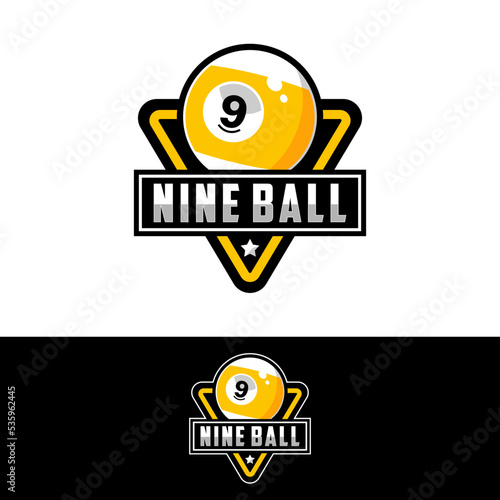 billiards game vector template. sport pool snooker graphic illustration.