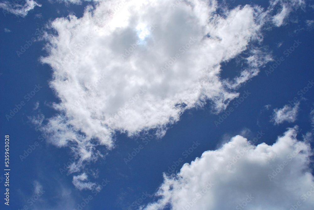 clouds in the blue sky clouds in the blue sky