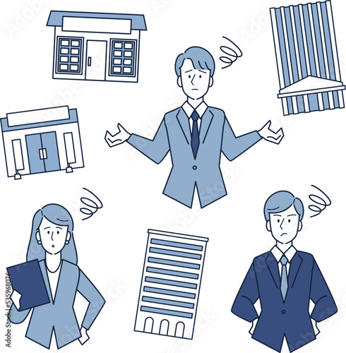 不動産営業をこなすビジネスパーソン