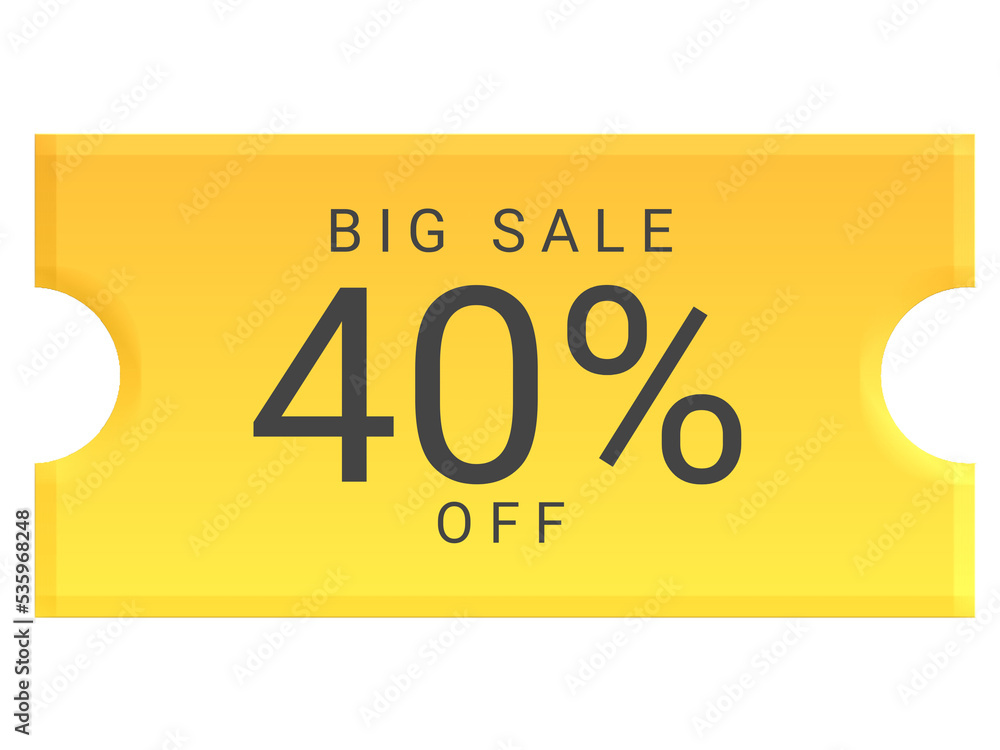 Big sale 40% off