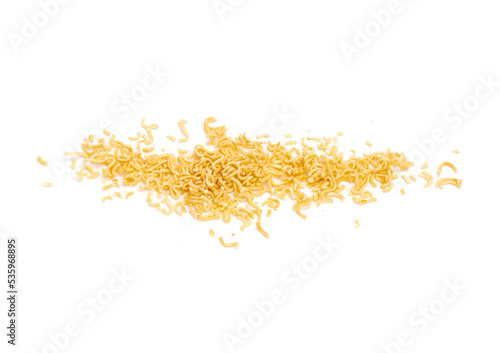 instant noodles Isolated on white background raw noodles or fast-cooked food pasta. or fast food Asian Japanese chinese