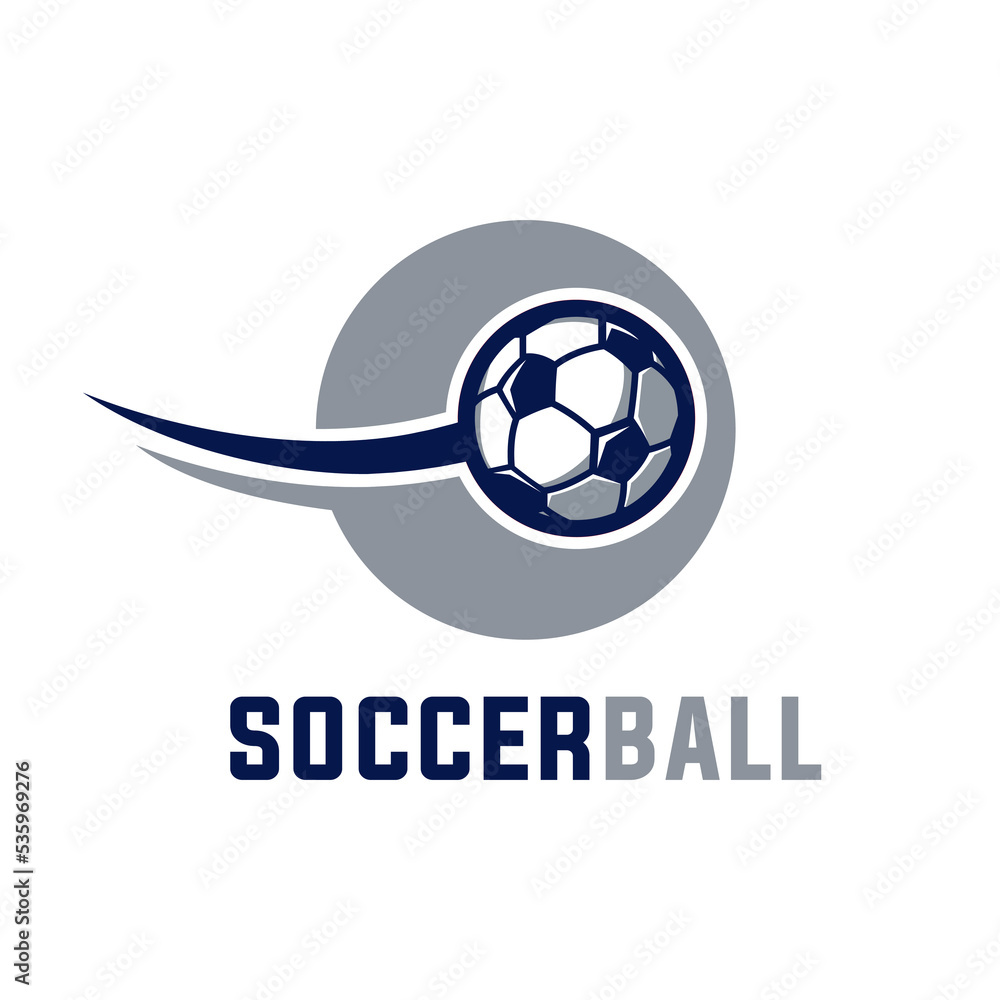 Obraz premium football badge vector template. sport soccer graphic illustration in badge emblem crest designs style.