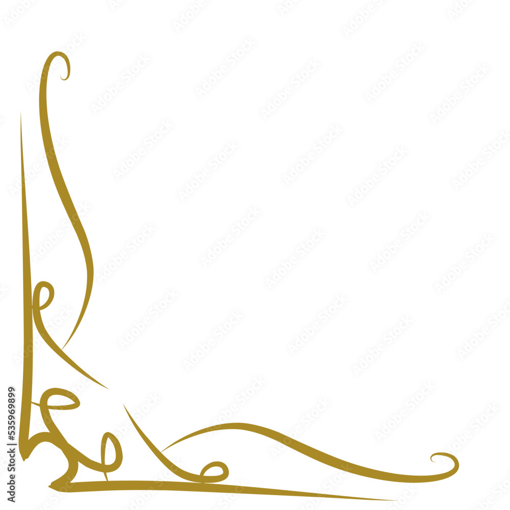 Gold Corner Borders Vector Gold Corner Borders Vector