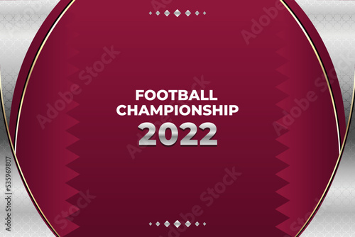 Football World Cup 2022 Background Vector