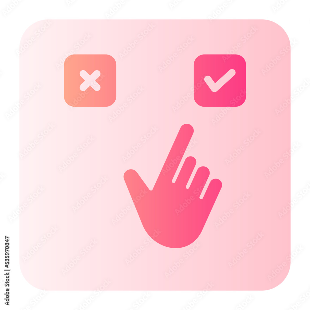 Obraz premium choose gradient icon