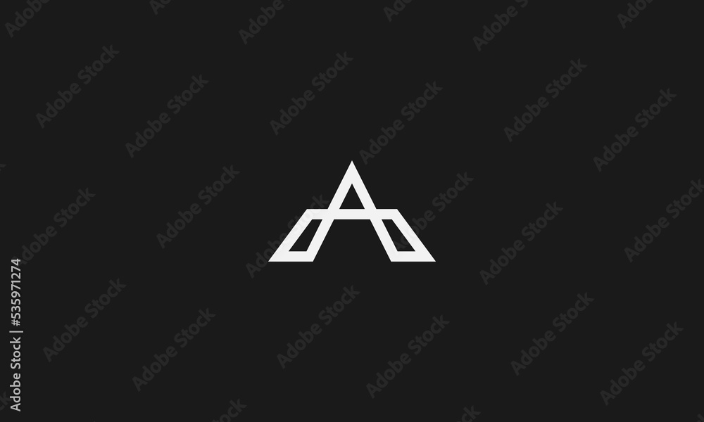 letter A logo Design or icon monochrome letter A logo Design or icon monochrome