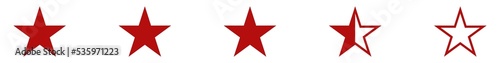Five  5  Star Sign. Star Rating Icon Symbol for Pictogram  Apps  Website or Graphic Design Element. Format PNG