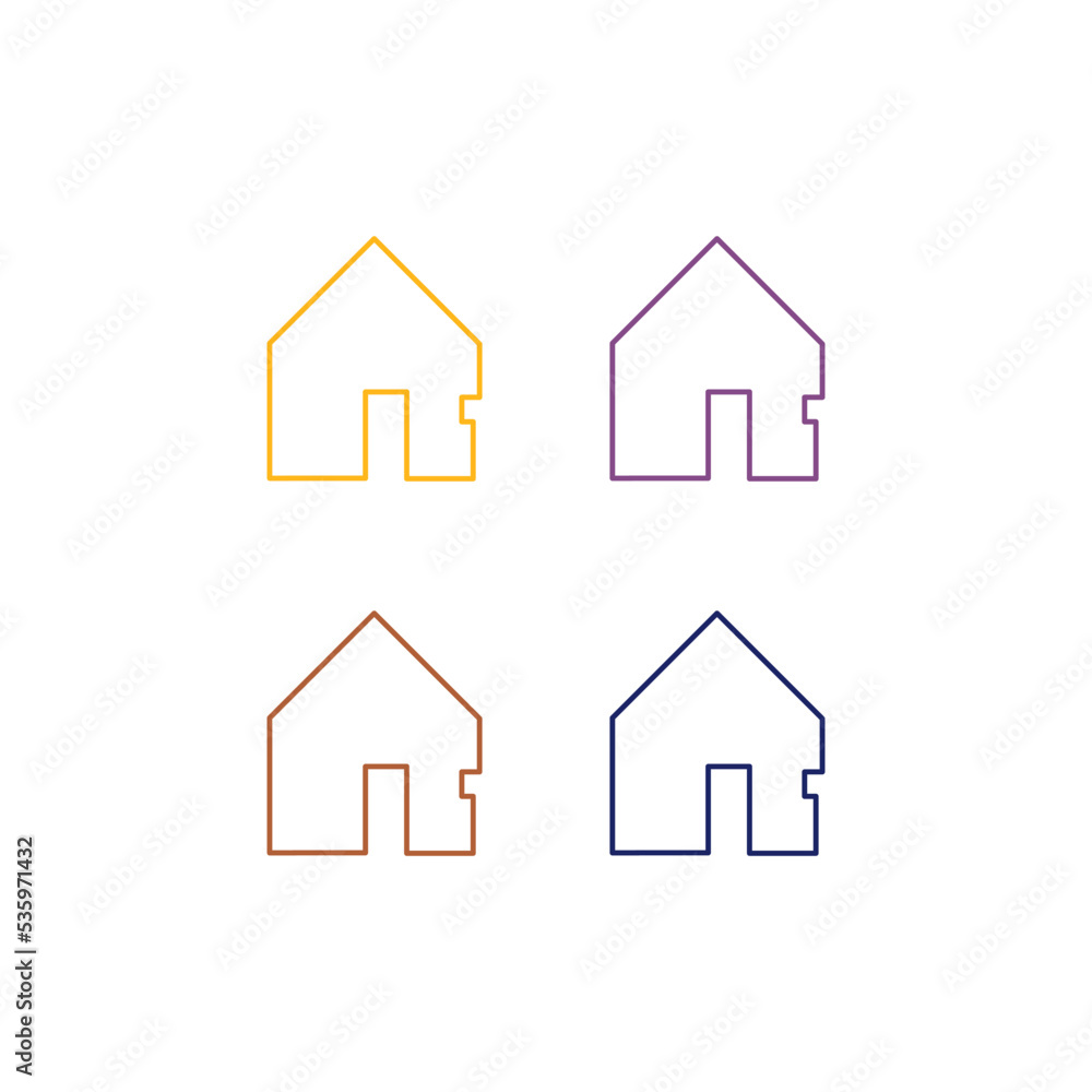 Houses, Architecture Icon, Sign, Logo isolated on White Houses, Architecture Icon, Sign, Logo isolated on White