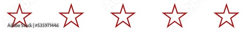 Five  5  Star Sign. Star Rating Icon Symbol for Pictogram  Apps  Website or Graphic Design Element. Format PNG