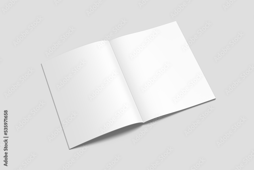 Blank brochure us letter size isolated on white Blank brochure us letter size isolated on white