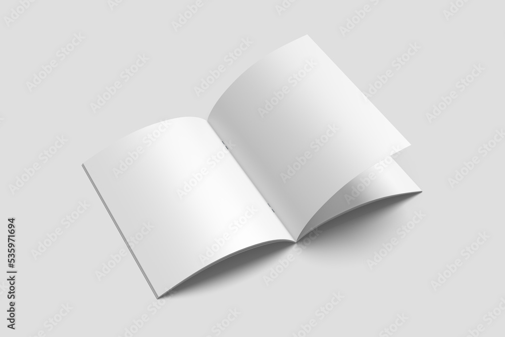 Blank opened us letter size brochure mockup Blank opened us letter size brochure mockup
