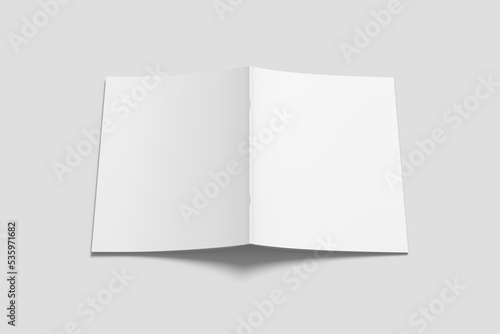 Blank cover of us letter size brochure mockup